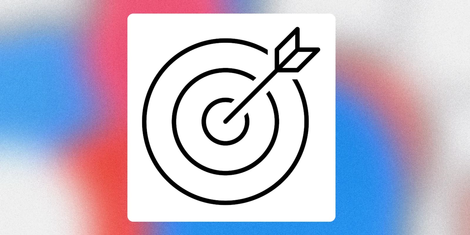 a picture of a bullseye on Kismet color background
